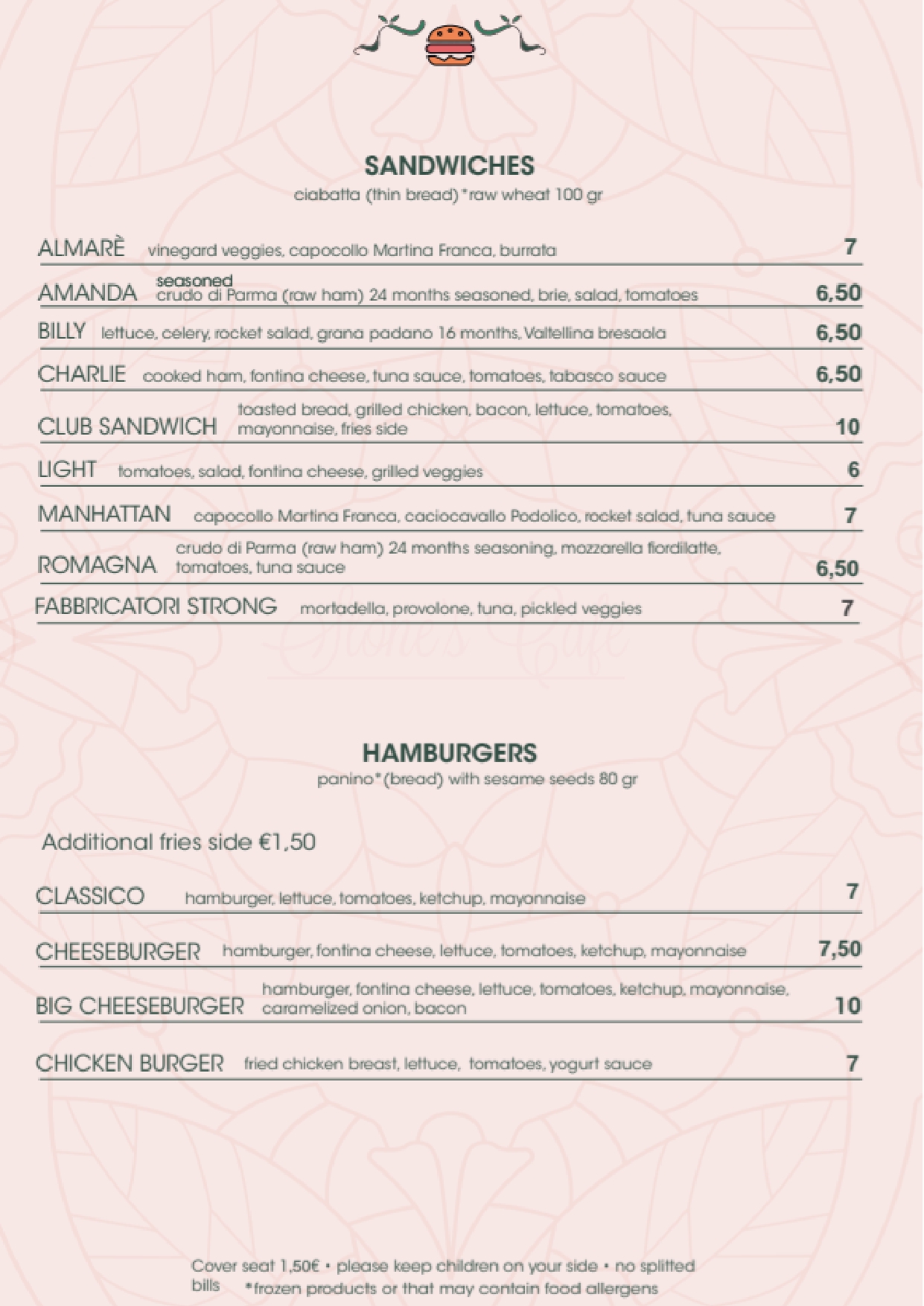 Pagina 3 del menu